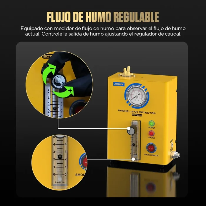Autool SDT203: Detector de Fugas de Humo Automotriz - Imagen 6