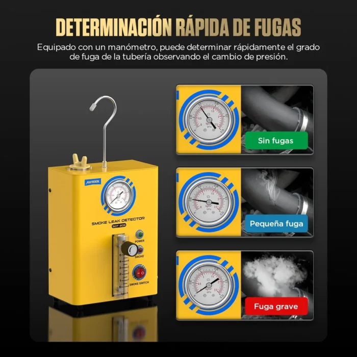 Autool SDT203: Detector de Fugas de Humo Automotriz - Imagen 5
