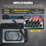 Maquina de Inyectores Autool 4 Cilindros con Tina de Ultrasonido - Imagen 8