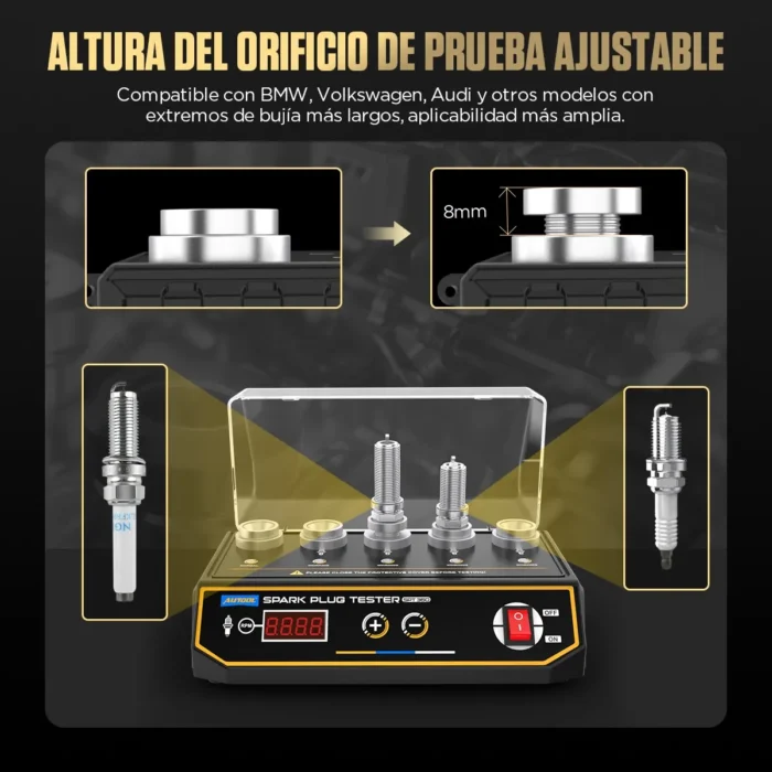 Probador de Bujías Automotriz AUTOOL SPT360 - 5 Agujeros (12V) - Imagen 4