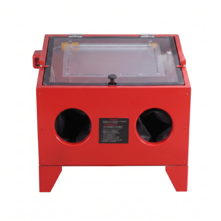 Cabina de sandblast 90 litros roja para limpieza de piezas