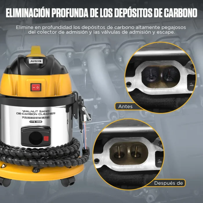 Descarbonizadora por Arena de Nogal AUTOOL HTS 558 - Imagen 4