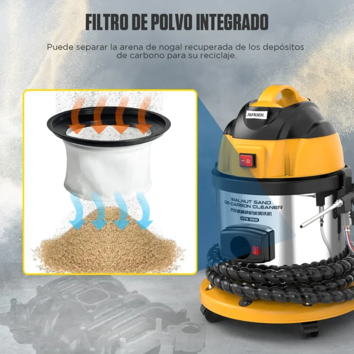 Descarbonizadora por Arena de Nogal AUTOOL HTS 558 - Imagen 9