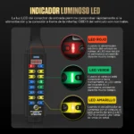 Punta Lógica AUTOOL BT160 y Probador de Circuitos Automotrices 6-24V con cable largo y pinzas.