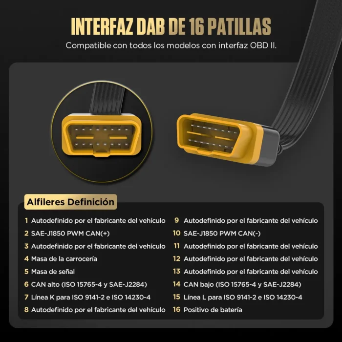 Punta Lógica AUTOOL BT160 y Probador de Circuitos Automotrices 6-24V con cable largo y pinzas.