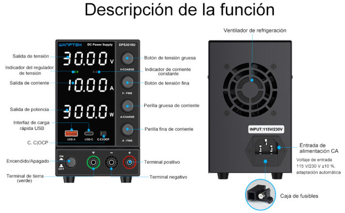 Fuente de poder DPS3010U