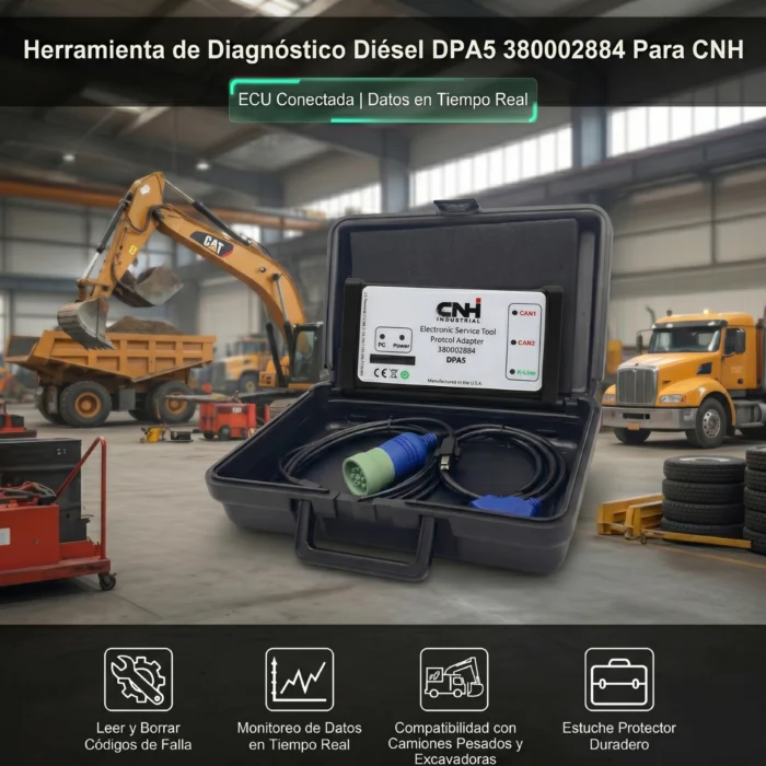 Escáner CNH EST DPA5 para Maquinaria Case y New Holland agricola construccion