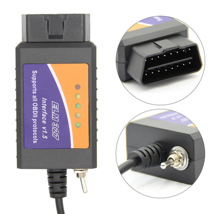 Escáner Automotriz ELM327 USB V1.5 con Switch MS-CAN/HS-CAN - Imagen 3