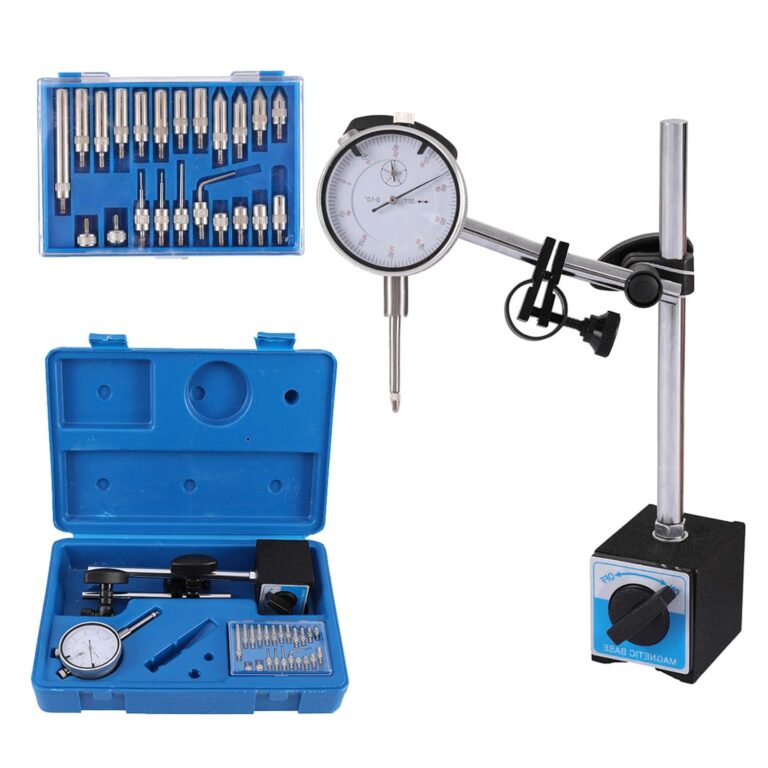 Reloj Comparador Con Base Magnetica Y 22 Puntas De Medicion