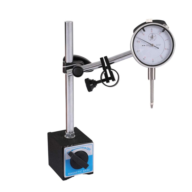 Reloj Comparador Con Base Magnetica Y 22 Puntas De Medicion