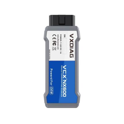 Escáner automotriz VXDIAG VCX NANO NX600 versión GM y Chevrolet. Interfaz J2534 PassThru para diagnóstico OEM con GDS2 y Tech2Win
