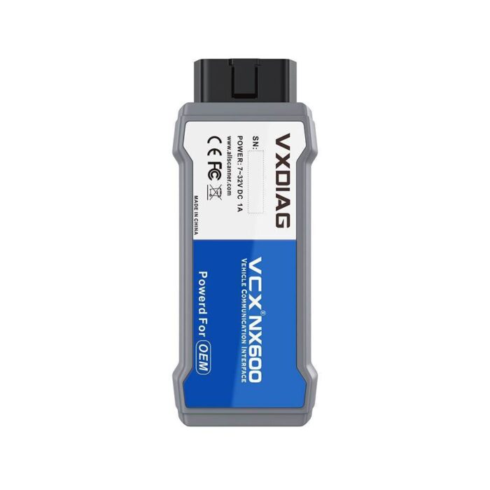 Escáner automotriz VXDIAG VCX NANO NX600 versión GM y Chevrolet. Interfaz J2534 PassThru para diagnóstico OEM con GDS2 y Tech2Win