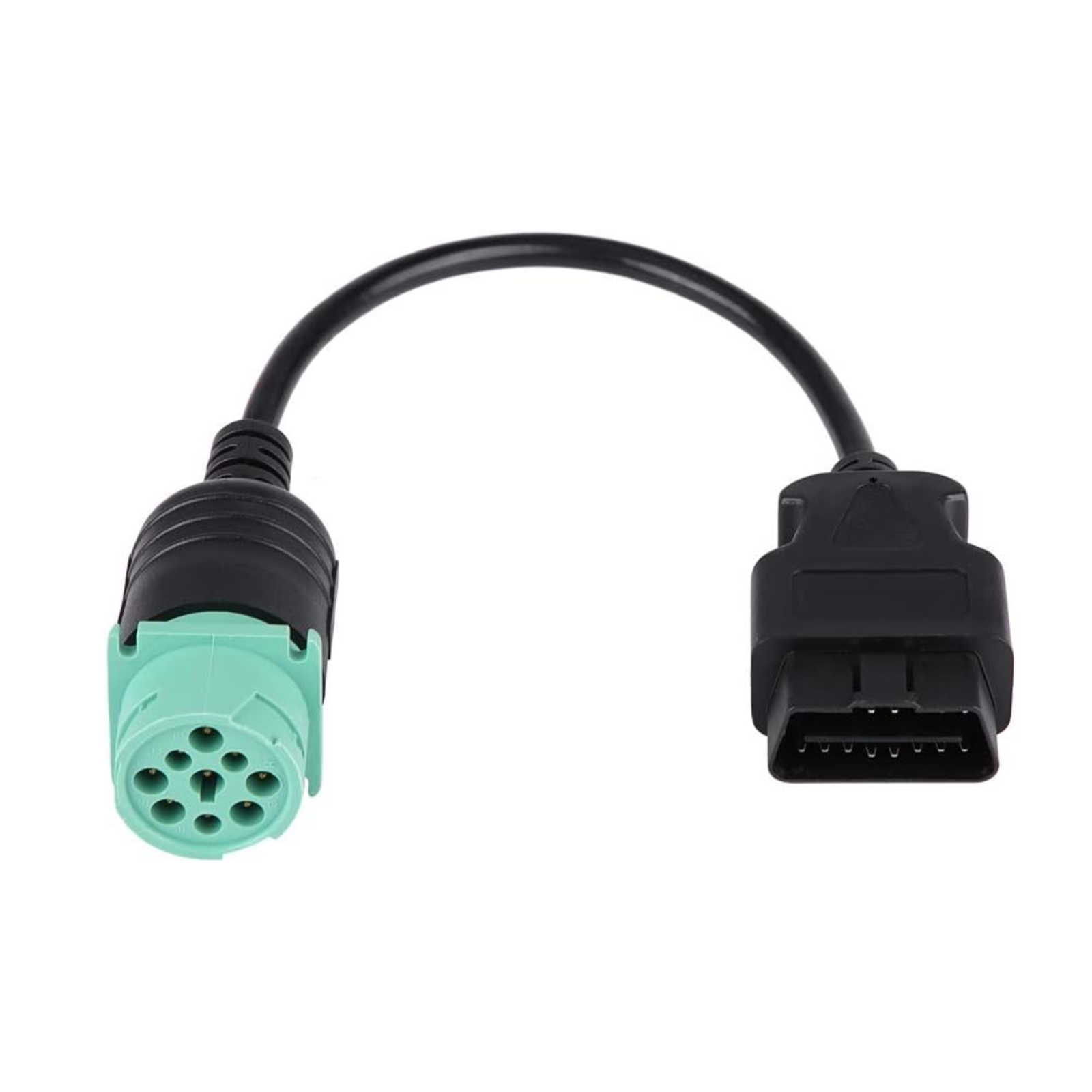 cable 9 pin hembra a 16 pin camiones diesel Adaptador HD-Link J1939 Tipo 2 a OBD2 Macho - Imagen 1