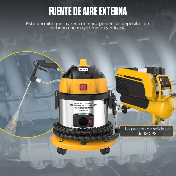 Descarbonizadora por Arena de Nogal AUTOOL HTS 558 - Imagen 7