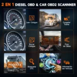 Escáner Automotriz Diésel para Camiones Pesados Ancel HD601 - Imagen 4