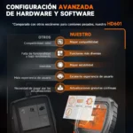 Escáner Automotriz Diésel para Camiones Pesados Ancel HD601 - Imagen 5