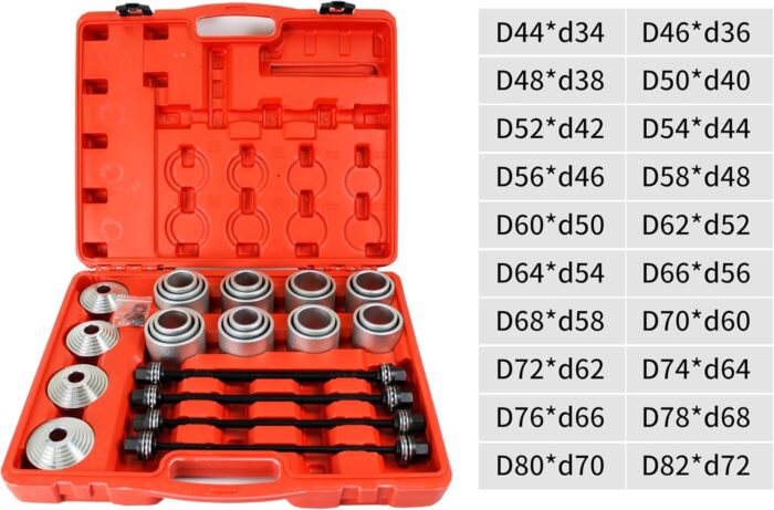 Kit Extractor e Instalador Universal de Bujes y Rodamientos (27 Piezas) - Imagen 3