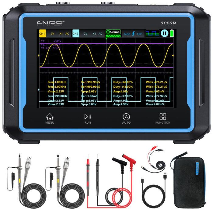Osciloscopio Tablet Automotriz FNIRSI 2C53P (3 en 1 - 50MHz) - Imagen 2