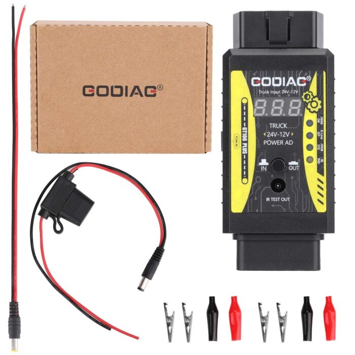 Adaptador Convertidor OBD2 Godiag GT106 Plus de 24V a 12V para Camiones - Imagen 2
