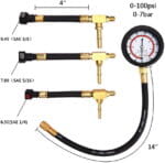 Kit Medidor de Presión de Combustible Automotriz con Acoples Rápidos - Imagen 3
