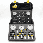 kit 5 manómetros presión hidráulica para maquinaria