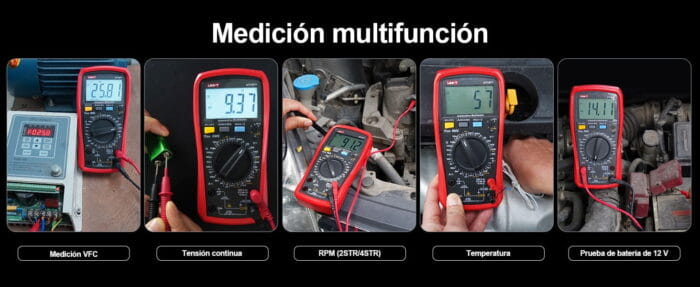 Multímetro Automotriz Digital UNI-T UT107+ True RMS - Imagen 5