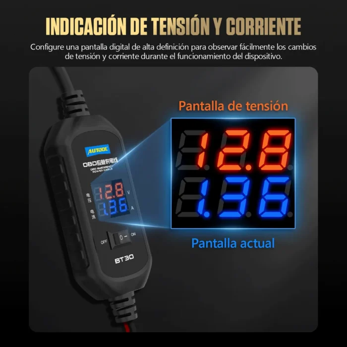 Cable Salvamemorias OBD2 AUTOOL BT30 - Imagen 6