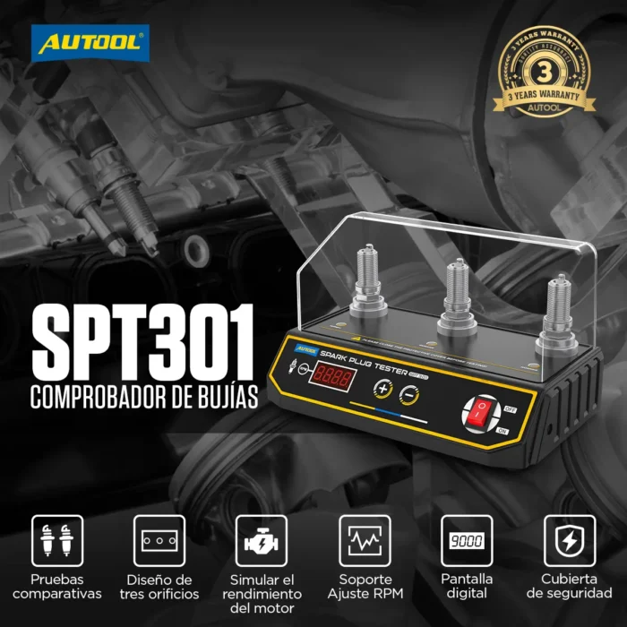 Probador de Bujías AUTOOL SPT301 (3 Orificios) - Imagen 4