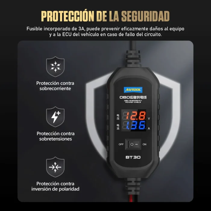 Cable Salvamemorias OBD2 AUTOOL BT30 - Imagen 4