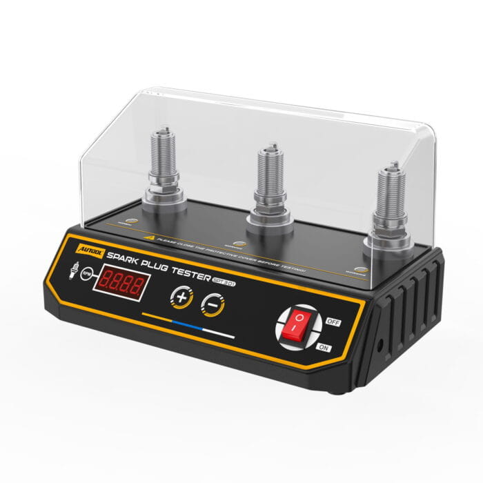 Probador de bujías automotriz Autool SPT301 de 3 orificios con pantalla digital