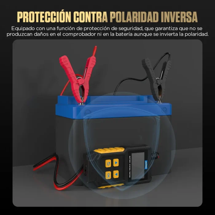 Probador baterías digital autool bt360 protección cortocircuito