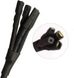 Detalle de los terminales de doble conexión del cable adaptador AUTOOL para inyectores ct150 ct200 ct500 ct400 vortec