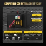 Probador de Baterías AUTOOL bt360 2000 CCA Auto y Moto - Imagen 8