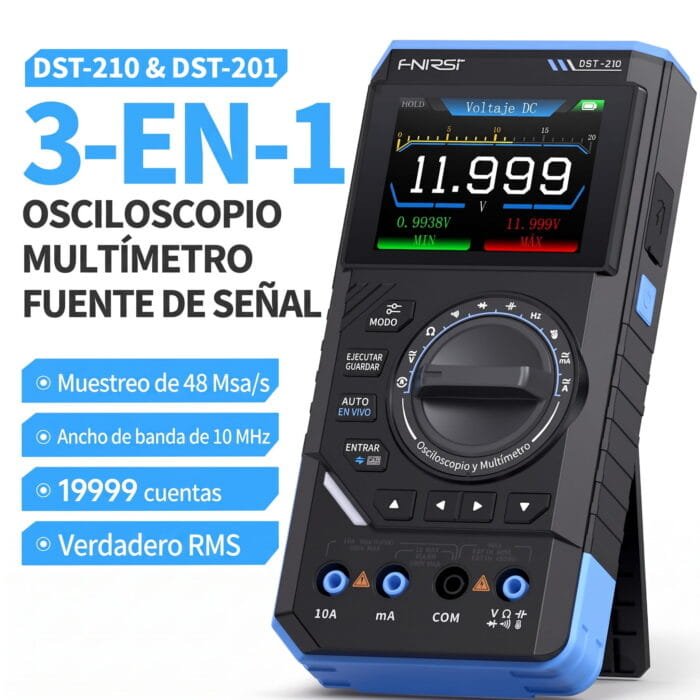 Multímetro Osciloscopio FNIRSI DST-210 3 en 1 - Imagen 3